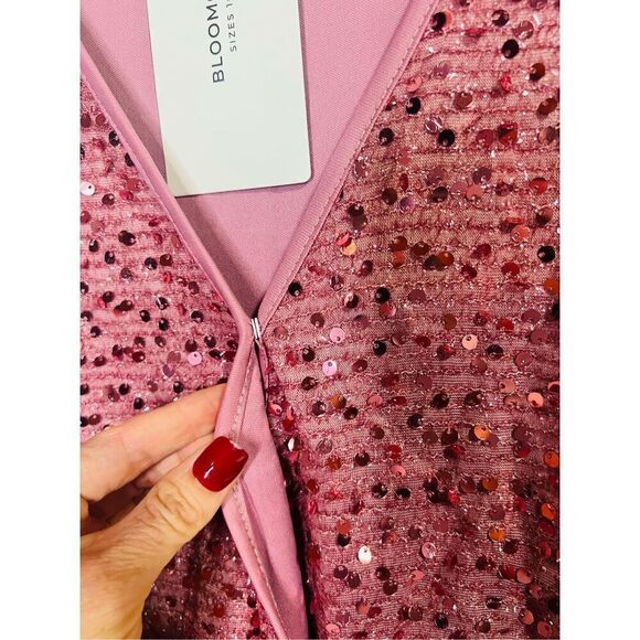 Bloomchic Pink Sequins Cocktail Party Dress Plus NWT! - Picture 7 of 9